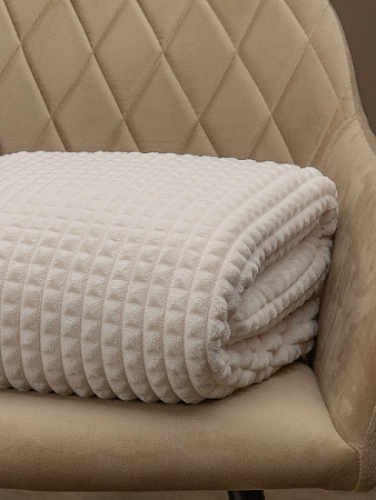 Плед 150*200см фланель жаккард кубики шампань FF FNJq ML3 002/1520 NC Absolute *1