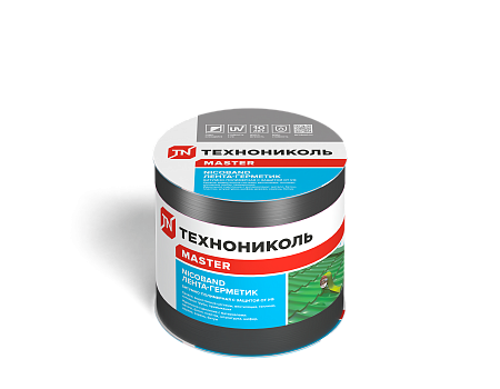 Лента-герметик  0,1м х 3м темно-серый самоклеящаяся NICOBAND ТехноНиколь *1/12