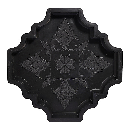 Форма для тротуарной плитки "Клевер Краковский Гладкий" большой 31 х 31 х 4 см Ф11020 *10/800