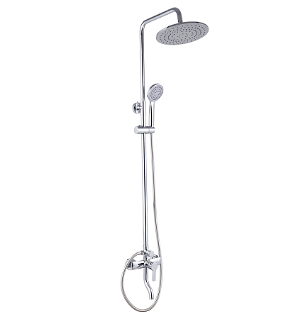 Смеситель д/ванны со стойкой для душа + ручной и тропический душ Stripe Milardo STRSB1FM06 *1