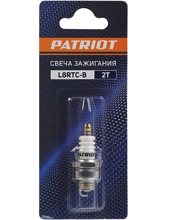 Свеча 2Т резьбаМ14*1,25 дл.резьбы9,5мм шестигран19мм калильное число 8 блистер L8RTC-B PATRIOT *1/12