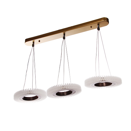 Люстра S2124/3 GD LED 3000К-6500К (l=650, d=200, h=800) б/пульта  VERNER LIGHTING *1