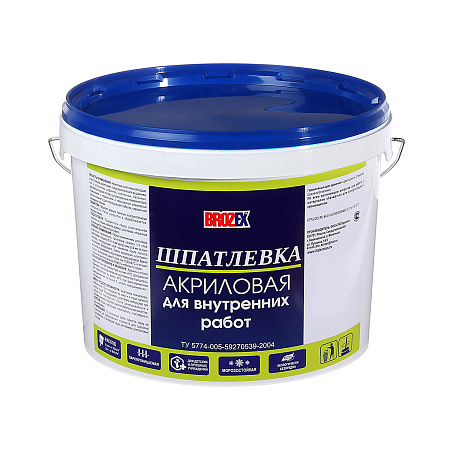 Шпатлевка акриловая  15 кг BROZEX  *1/48
