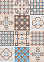 Коврик для ванной ПВХ шир.130см х15м "V-line" Фотопечать 225PT-brown-blue "Преображение" *15