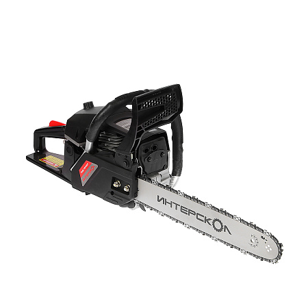 Пила цепная бензиновая 2Т 2,5л.с 45см3 шина40см цепь53зв.шаг0,325"паз1,3мм ПЦБ-16/45Л ИНТЕРСКОЛ *1/2