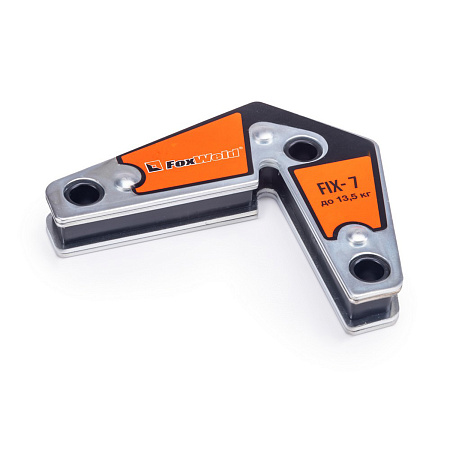 Угольник магнитный углы монтажа 15/45/60/90/240 до 13,5кг FIX-7 FoxWeld *1/10