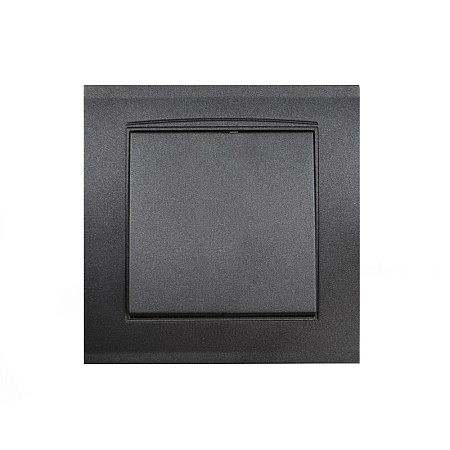 Выключатель "Бриллиант" СП 1кл. графит  10А IP20 UNIVersal 7947366-Gr *10/100