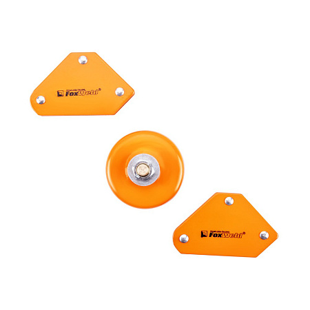 Приспособление для сварки: угольник магнитный2шт/клемма заземления магнитная1шт  MULTI-3 FoxWeld*1/6