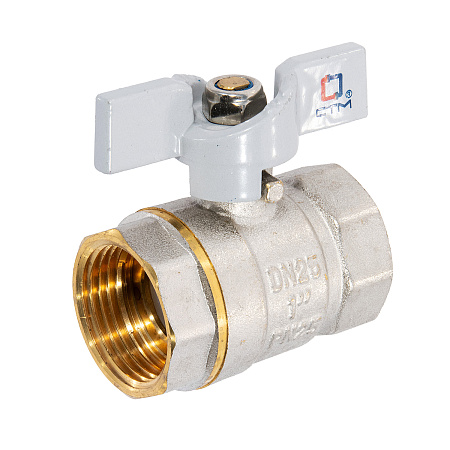 Кран шаровый 1" (Ø25) М/М бабочка СТМ (СТАНДАРТ) CWFFB001 (аналог ЗФ776) *1/10/60