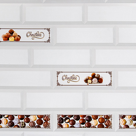 Панель АБС "Шоколад" (фартук)  (3,0*0,6м) *1