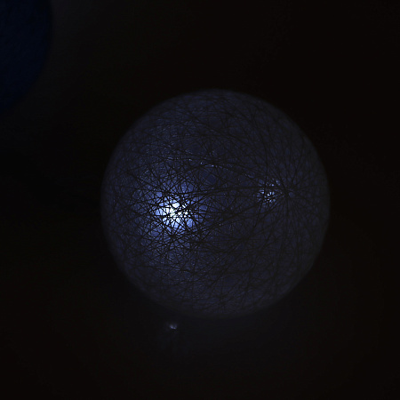 Гирлянда Нить 5м 20LED белый Клубки морские прозрачная нить 220V IP20 5985177  *1/20