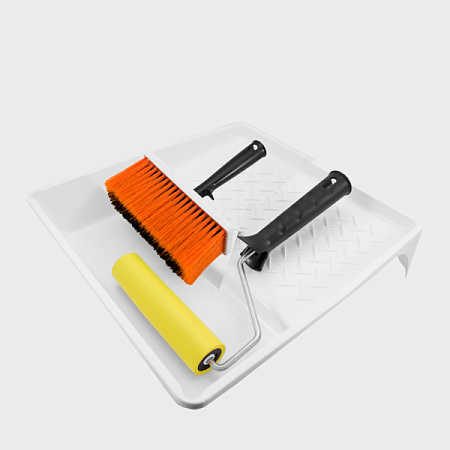 Набор для обоев: Кюветка 320*350мм+валик резин.150мм+макловица синтетика 50х140мм арт.670-3500 *1/8