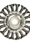 Щетка-насадка "колесо" для УШМ 100 мм радиальн. STURM стальн.вит.пров. (арт. 5240701) *1/60