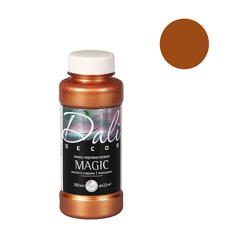 Эмаль акриловая 0,25 л Magic DALI-DEKOR перламутровая бронза *1/12