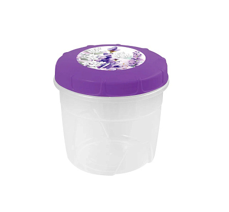 Банка для продуктов пластм. с закруч.крышкой "Lavander" 0,5л арт.57544 ("Полимербыт") *1/22