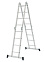 Лестница многофункциональная трансформер алюм. 4х4ступ.,общ.дл.4,33м,max нагр120кг1320404 "НВ" *1