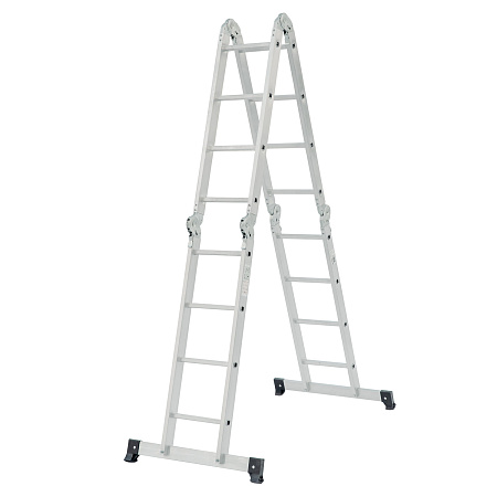 Лестница многофункциональная трансформер алюм. 4х4ступ.,общ.дл.4,33м,max нагр120кг1320404 "НВ" *1