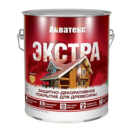 Защитно-декоративное покрытие для древесины алкидное груша 2,7 л Акватекс-ЭКСТРА *1/4/144