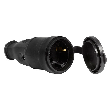 Розетка КАУЧУК переносная "Smartbuy"  1мест. з/к 230В 2Р+РЕ 16А IP44 (SBE-16-S07-R)  *1/100