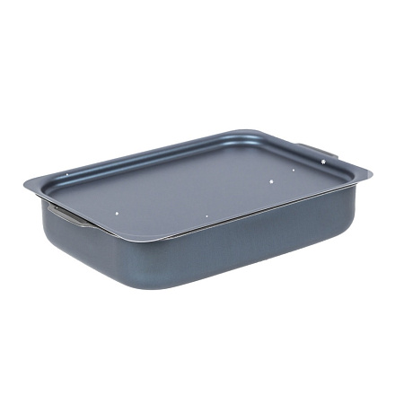 Противень алюм. а/приг. Kalitva "Сатин" Глуб. 190х250х57мм с Крышкой 63252 *1/16