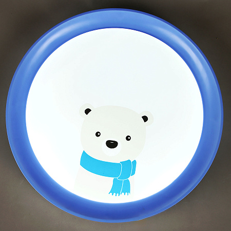 Светильник светодиодный акриловый 400мм 48W 6016B/24W*2 blue 3 реж., пульт S=10м2 VERNER LIGHTING *1/10