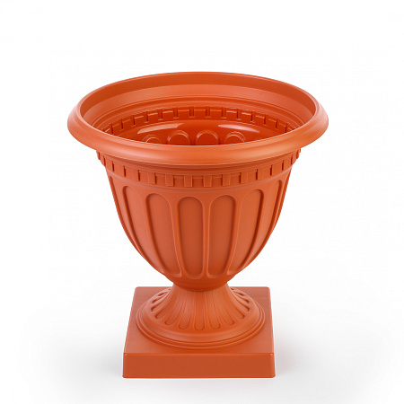 Кашпо-Вазон пластм. "Олимпия"  9,0л d верха 335мм h345мм Коричневый М9033 (ЗПИ "Альтернатива") *1/6