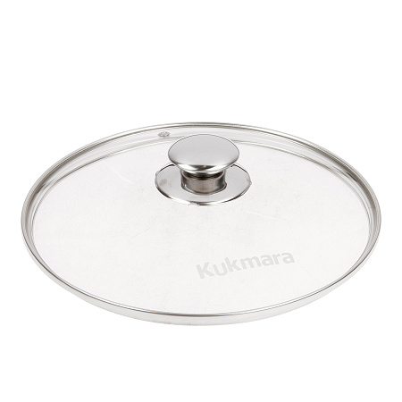 Кастрюля алюм. литая а/приг. Kukmara "Мраморная" светлый 4,0л  Стекл.кр. кмс42а (Кукмор) *1/3