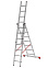 Лестница многофункциональная складная алюм. 3х15ступ.,общ.дл.9,7м,max нагр.150кг Профф.604315 "НВ"*1