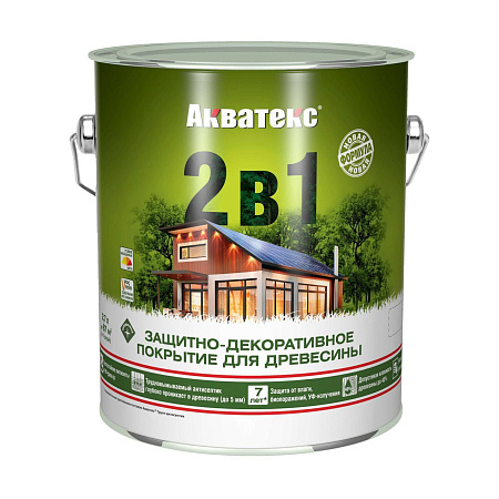 Защитно-декоративное покрытие для древесины алкидное махагон 2,7 л АКВАТЕКС *1/4/144