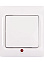 Выключатель "Прима" СП 1кл. белый с подсветкой С16-053  *1/96