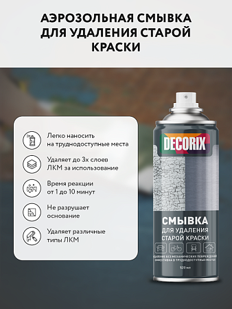 Смывка старой краски 520 мл DECORIX 1/12