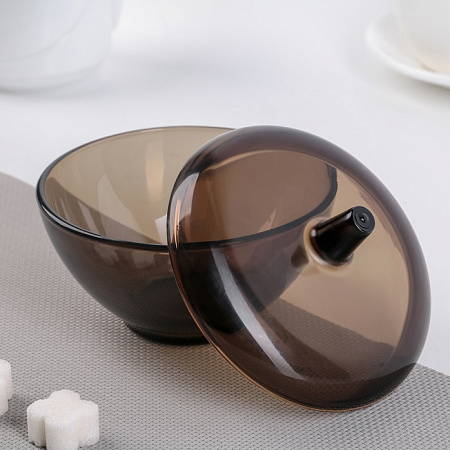 Сахарница стекло "Ambiante Eclipse" d120мм Прозрачно-коричневый L5094 "Luminarc" *12