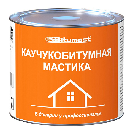 Мастика каучукобитумная  2 л/ 1,8 кг BITUMAST *1/6/240