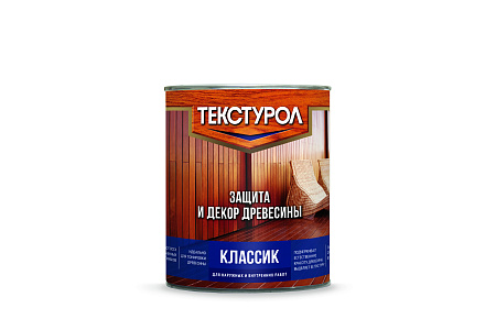 Защитно-декоративное покрытие для древесины алкидное белый 1 л Текстурол КЛАССИК  *1/6/504