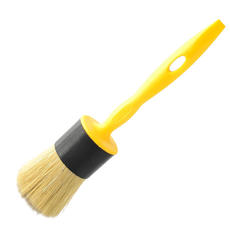 Кисть круглая "Эксперт" КР-50 натуральная щетина пластиковая ручка Акор *5/75