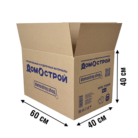 Коробка гофрокартон ДОМОСТРОЙ 600*400*400    *20/300