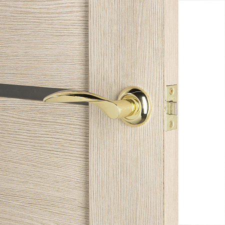 Дверь межкомнатная остеклённая ЦАРГИ COMFORT-2 Лиственница КАПУЧИНО 3D 800мм BROZEX-WOOD  *1