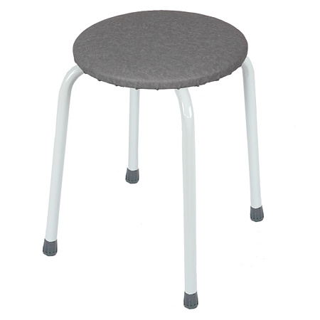 Табурет с мягким кругл.сидением, металл.опоры с dтруб 18мм "Легкий", цвета: "микс" Т270 "ЗМИ" *4