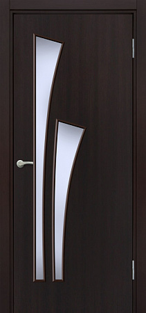 Дверь межкомнатная остеклённая "Салют" Венге 800мм BROZEX-WOOD  *1