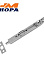 Ригель торцевой ХРОМ 5 1/2" СР Нора-М *1/20/200