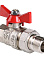 Кран шаровый 1" (Ø25) М/П бабочка с американкой VALTEC (BASE) VT.227.N *1/5