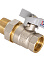 Кран шаровый 1/2" (Ø15) М/П бабочка с американкой СТМ (СТАНДАРТ) CWAFM012 (аналог ЗФ782) *1/20/120