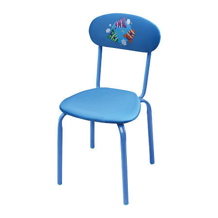 Стульчик детский с мягк. сид. выс.34см, каркас- металл.труба СТУ6 ("Ника" Ижевск) *1/4