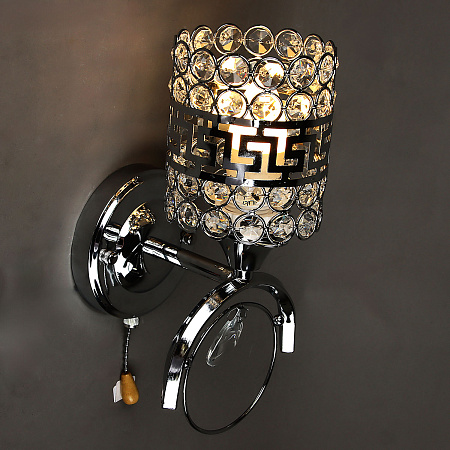 Бра N1916/1W CH E27 1*40Вт ( 270*170*130)  VERNER LIGHTING *1