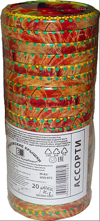 Крышка д/консерв. металл. Винтовая "твист-офф" d-82мм с рис. в ассорт. стопка 20шт(Елабуга)*12/864