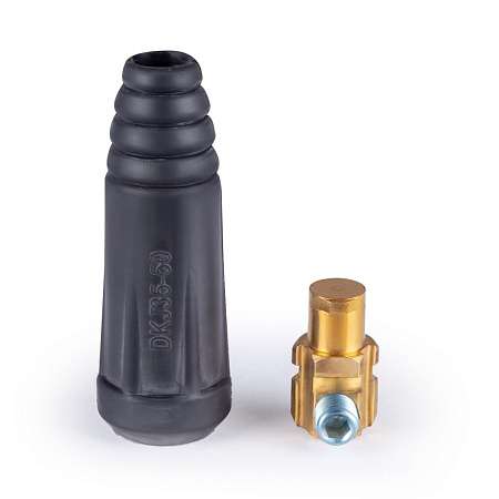 Вилка кабельная 250А сечение кабеля 35/50мм2 (комплект2шт)  Varteg FoxWeld *1