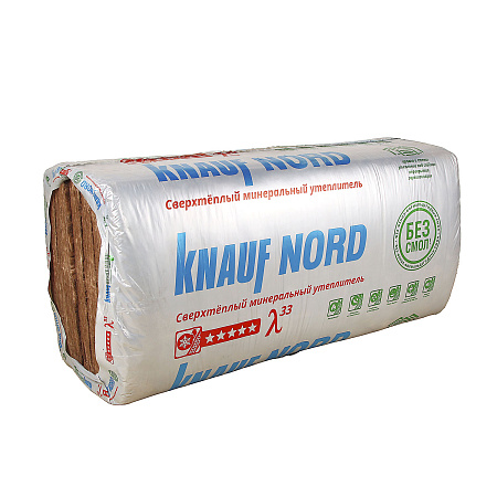 Теплоизоляция "ТеплоKNAUF NORD ПЛИТА TS 033 Aguastatik (100*600*1250 0,45м3/4,5м2 6плит ) *6/24