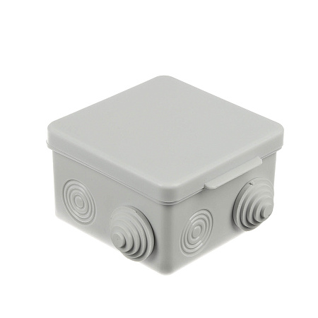 Коробка распаячная 7 вх. ОП 80х80х50мм  IP54 TDM SQ1401-0512 инд. штр-код *10/100