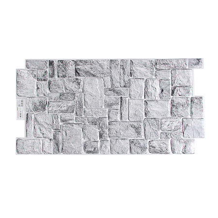 Панель стеновая ПВХ "ГРЕЙС" Камень натуральный серый (980*498 мм) *10