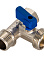 Кран для бытовой техники 1/2"(Ø15)х3/4"(Ø20)х1/2"(Ø15) М/П/П  шаровой CTM аналогДШ906 CA3N1234 *1/10